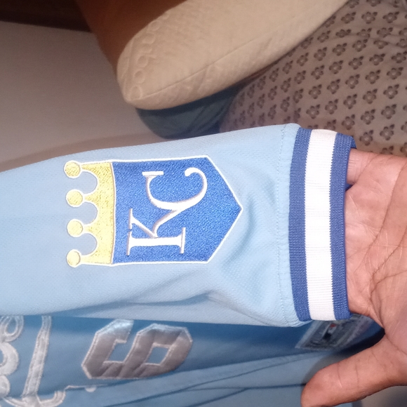 Bo Jackson Kansas City Royals jersey#16 Carolina blue&white. Mitchell&Ness1980 - Picture 1 of 9